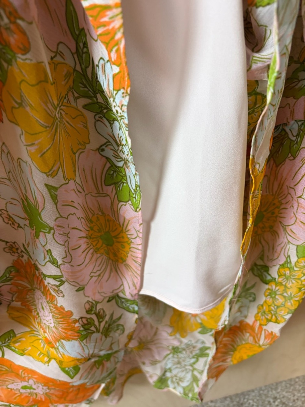 Gilner Farrar Floral Smocked Midi Dress – Size Small - Picture 5 of 8